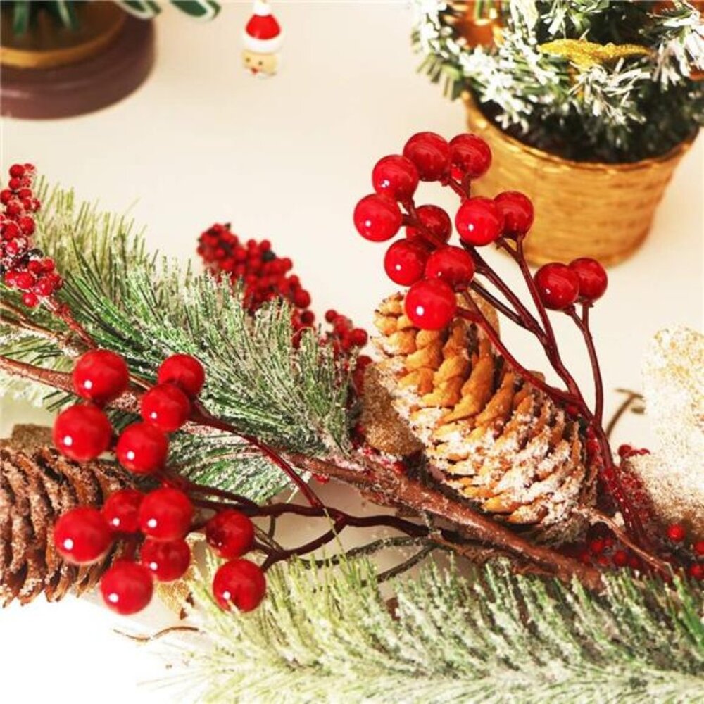 Artificial Red Berry Picks for Christmas - Picture 5 of 8